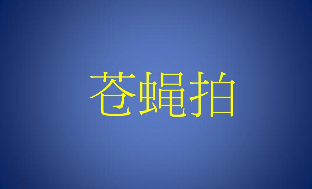 苍蝇如何灭杀_杀苍蝇最好的方法_苍蝇灭杀方法